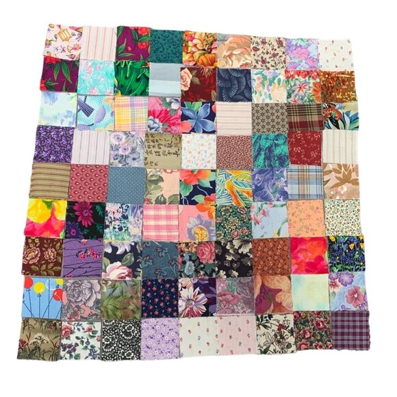 162 Precut 2" Fabric Squares Floral Sewing Quilting - Picture 1 of 6